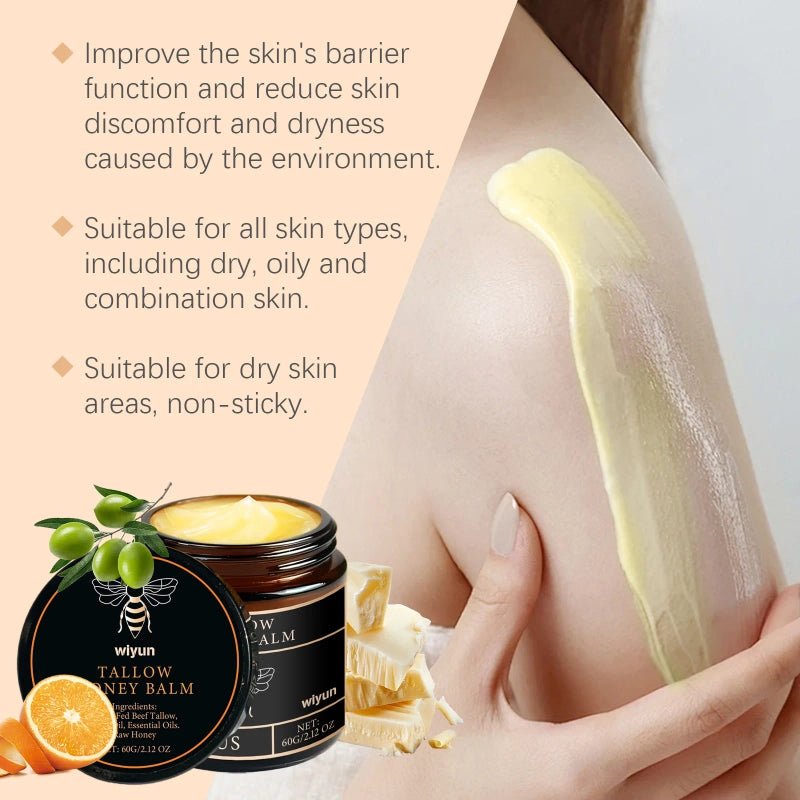 Baume Visage & Corps Tallow & Honey - Beauty&SkincareBaume Visage & Corps Tallow & HoneyBeauty&SkincareAgrumes 100gBaume Visage & Corps Tallow & Honey